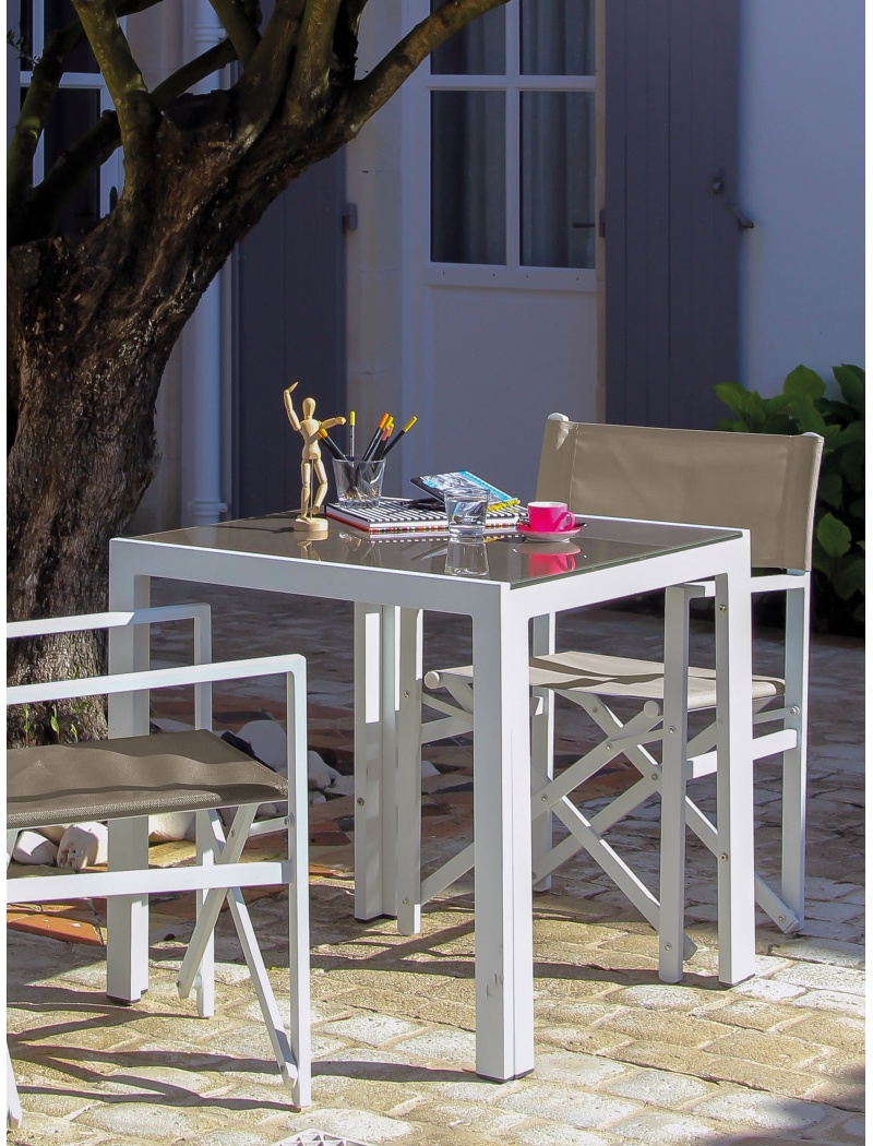 Proloisirs Guéridon MT 70 Blanc sable